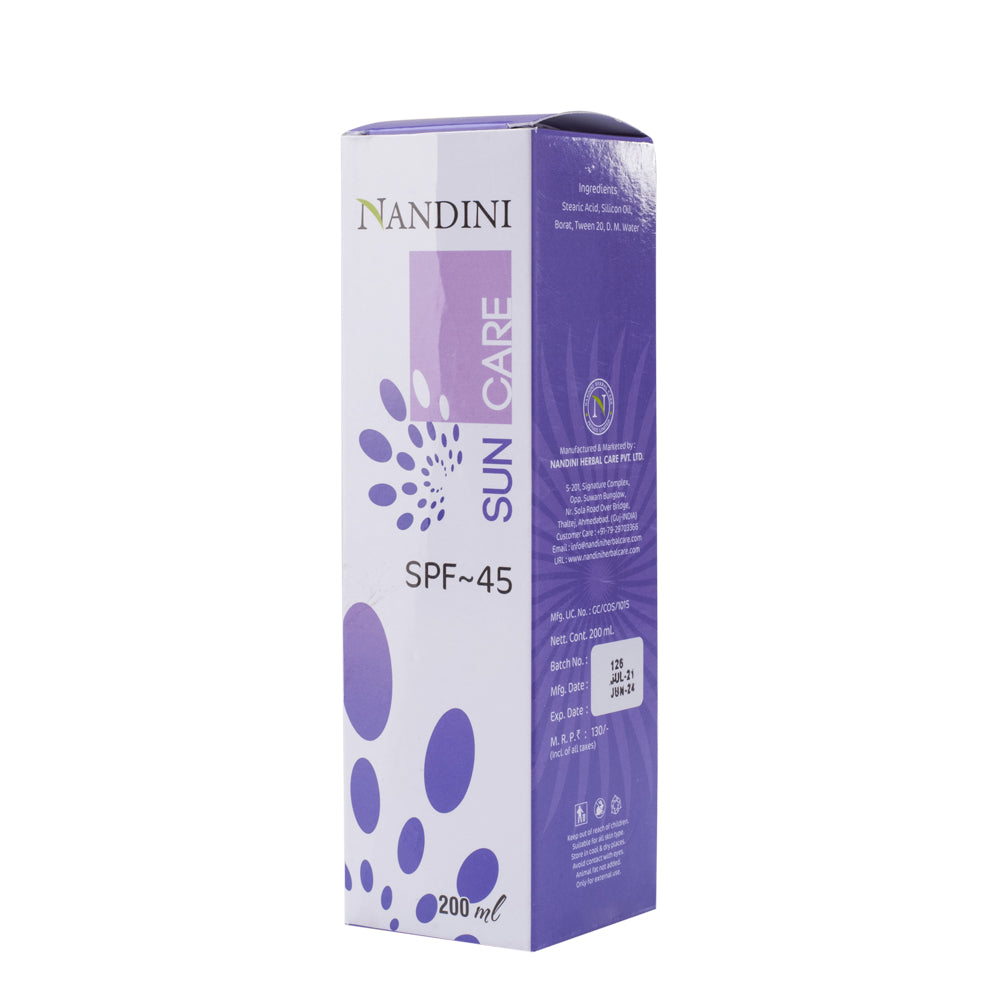 Nandini Herbal Sunscreen Lotion SPF 45 - 200ML