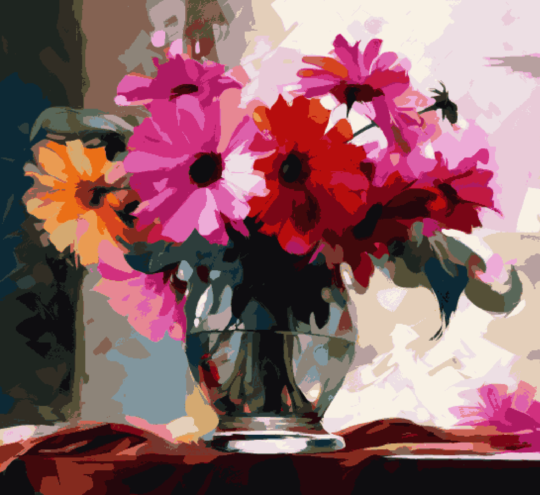 Spring Art - Pink Flowers