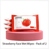 Dr.rashel Strawberry Face Wet Wipes - Pack of 2