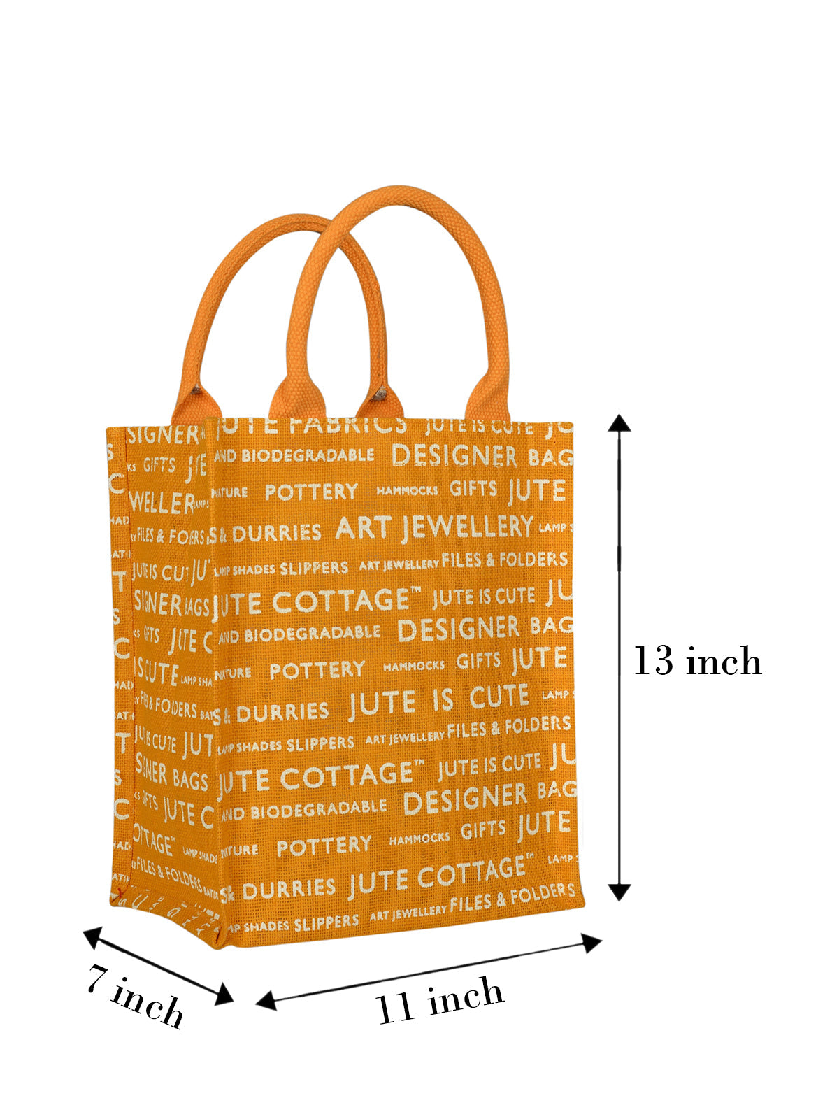 Jute Cottage Printed Zipper Lunch Bag