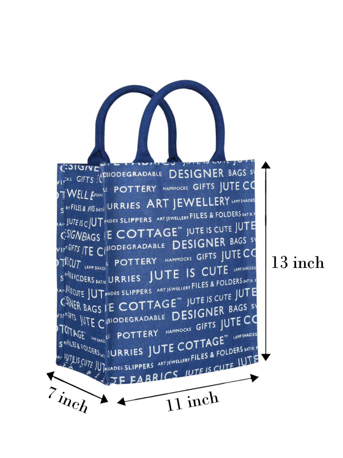 Jute Cottage Printed Zipper Lunch Bag