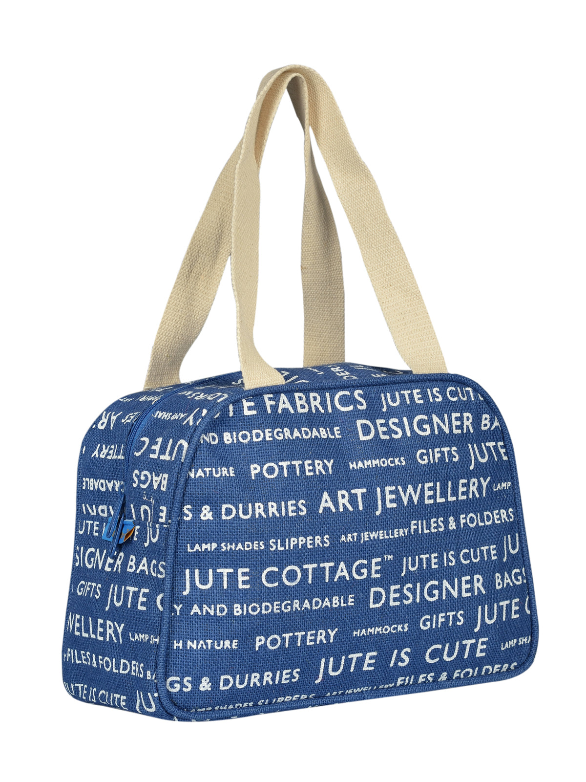 Jute Cottage Tape Hanb-035dle Lunch Zipper (Jute Cottage Printed)