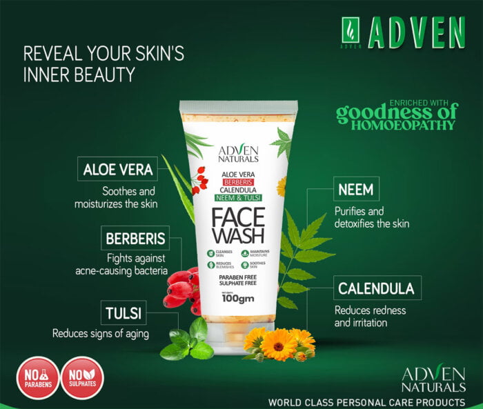 Adven Naturals Face Wash - 100 gms