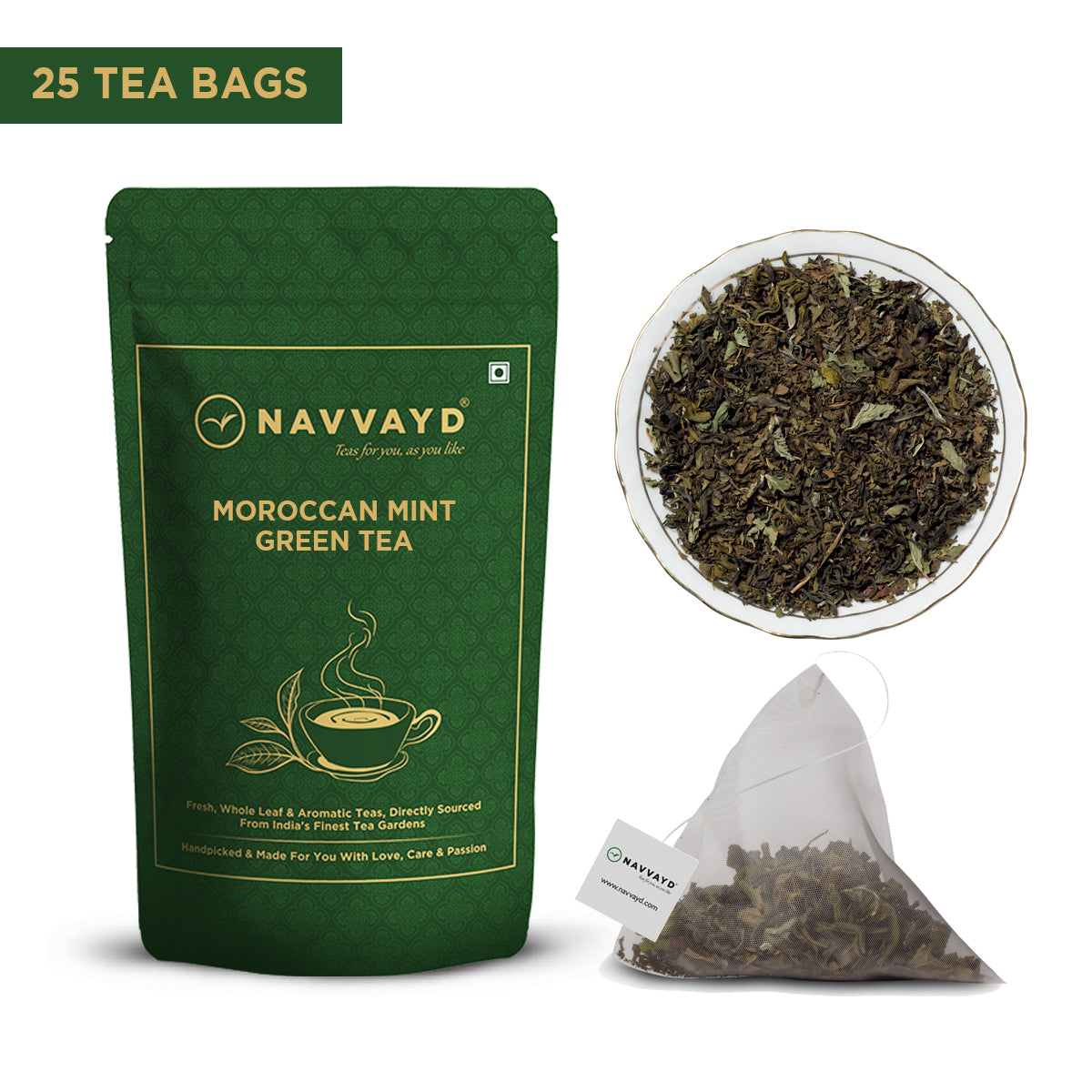 Navvayd Moroccan Mint Green Tea - 100 gms