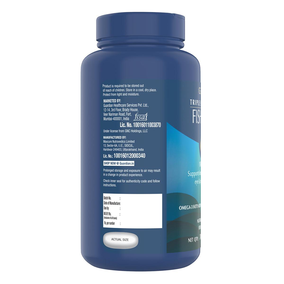 GNC Triple Strength Fish Oil Mini Omega 3 Capsules
