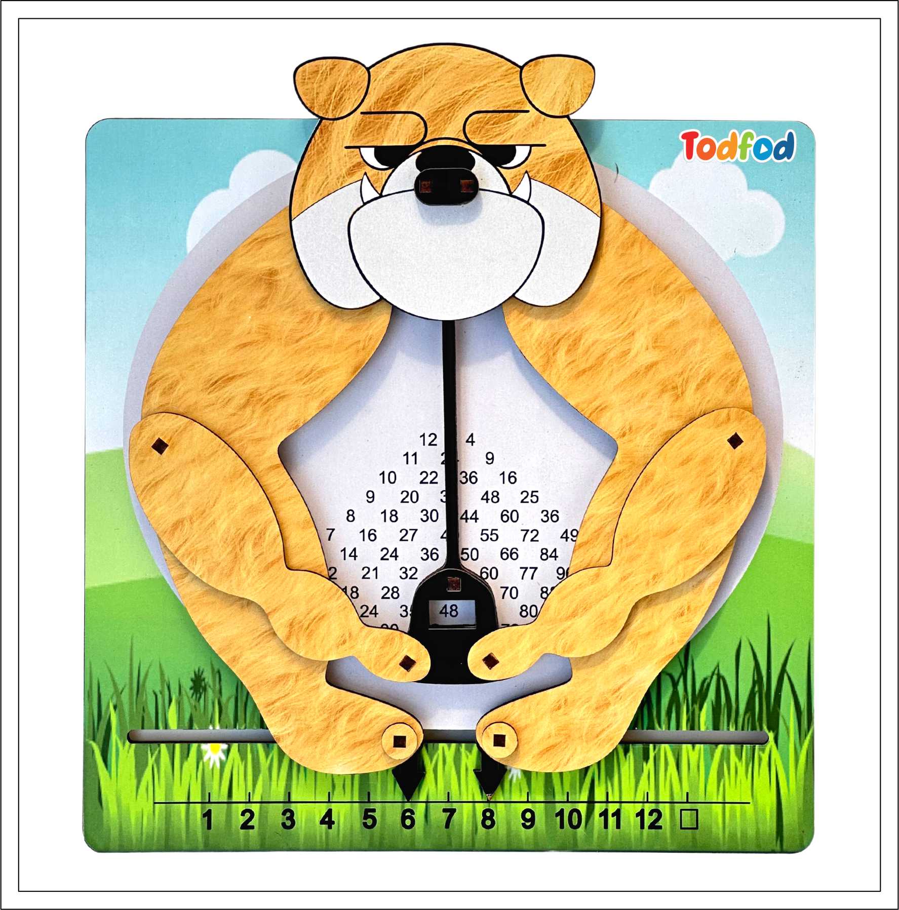 Wooden Master Dog Number Game