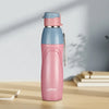 Borosil Larah Drift Round PU Thermoware Bottle 650ml Pink