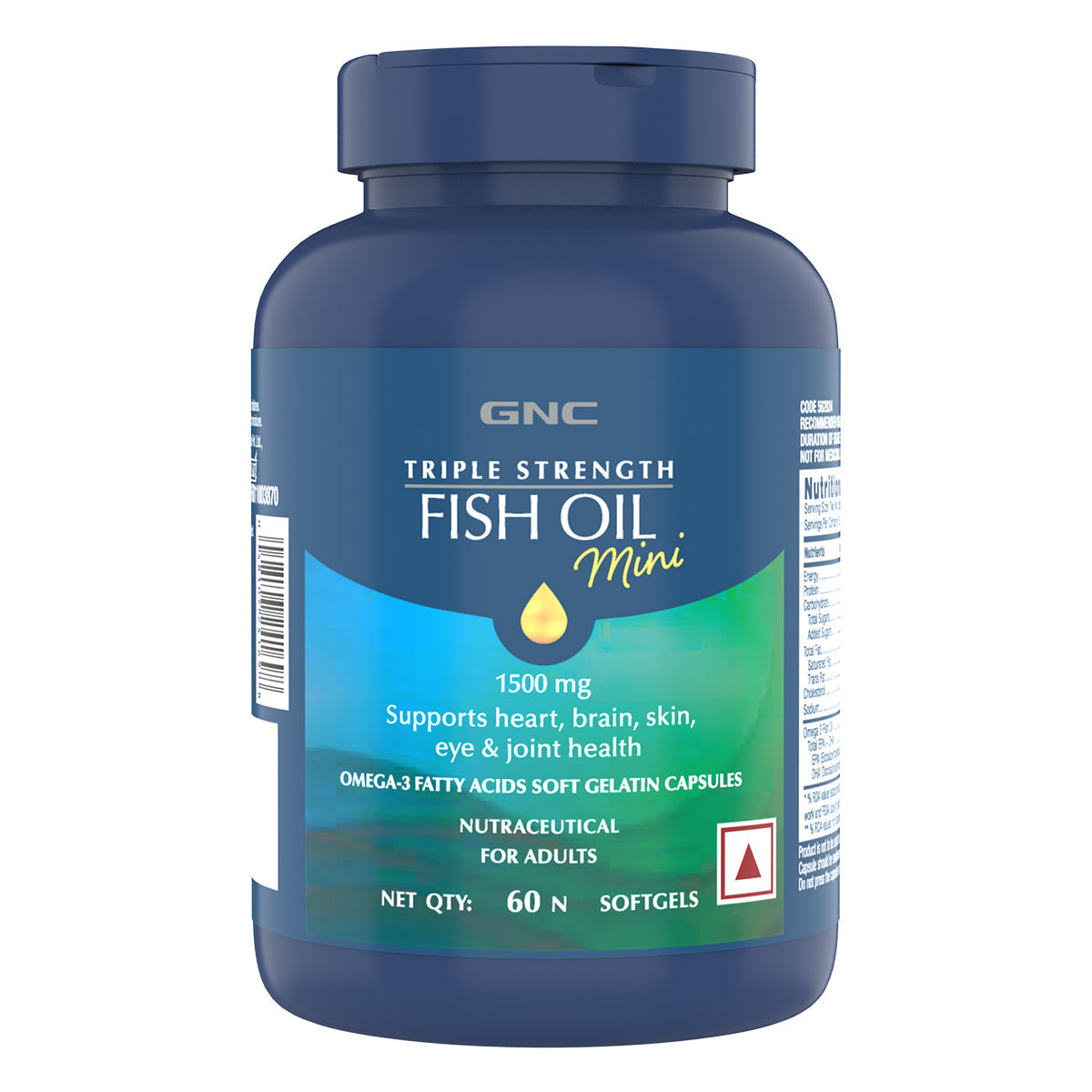 GNC Triple Strength Fish Oil Mini Omega 3 Capsules