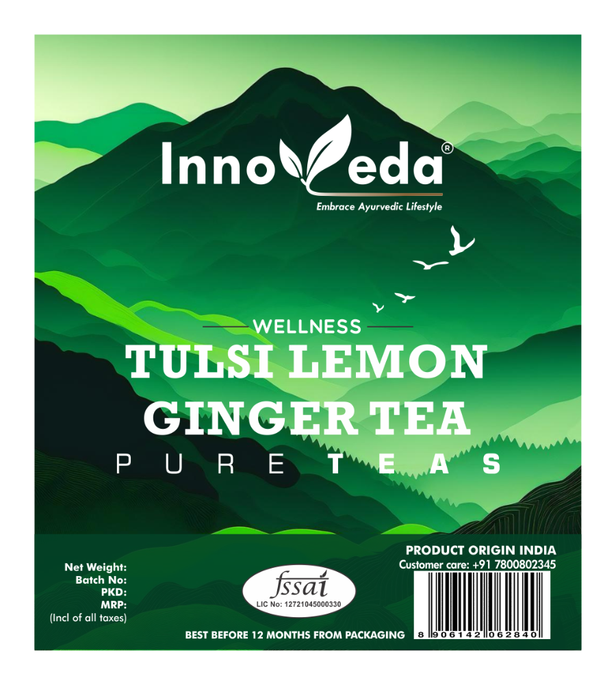 Innoveda Tulsi Lemon Ginger Tea