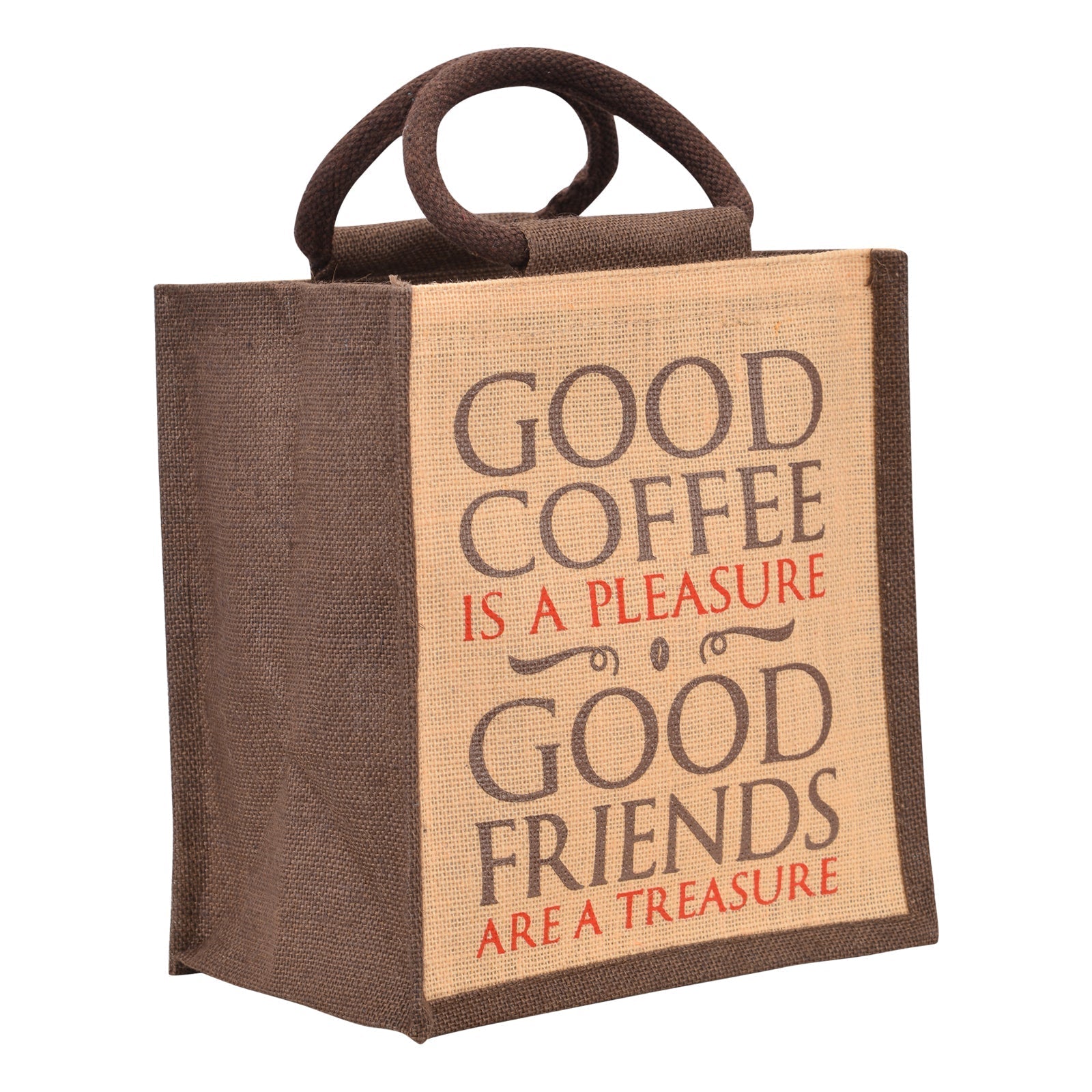 Jute Cottage Coffee Friends Lunch Zipper