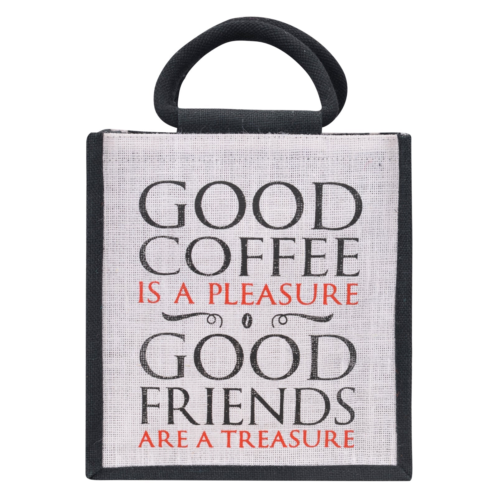 Jute Cottage Coffee Friends Lunch Zipper