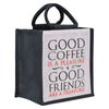Jute Cottage Coffee Friends Lunch Zipper