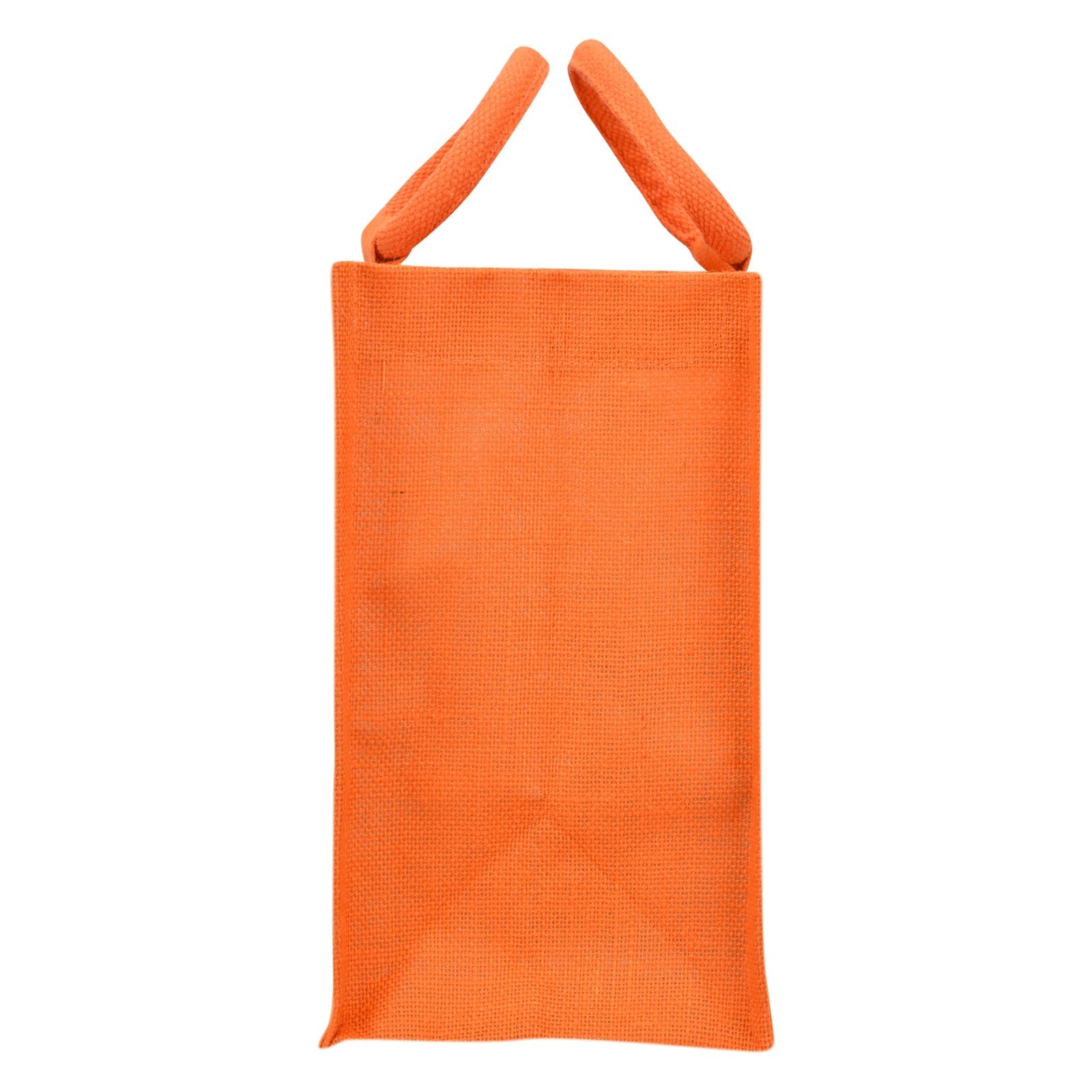 Jute Cottage Triangle Print Zipper Lunch Bag 100% Genuine Jute Bag