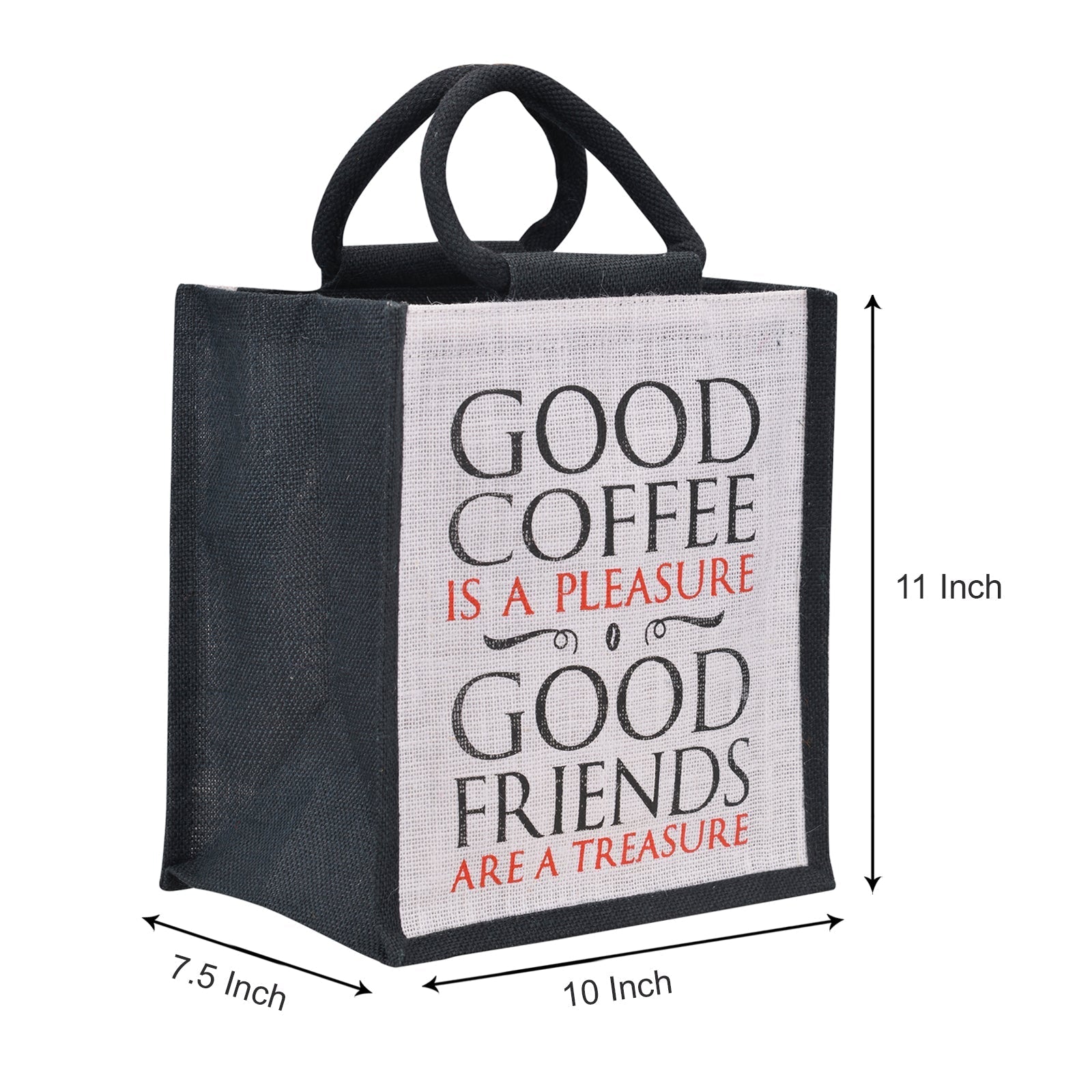 Jute Cottage Coffee Friends Lunch Zipper