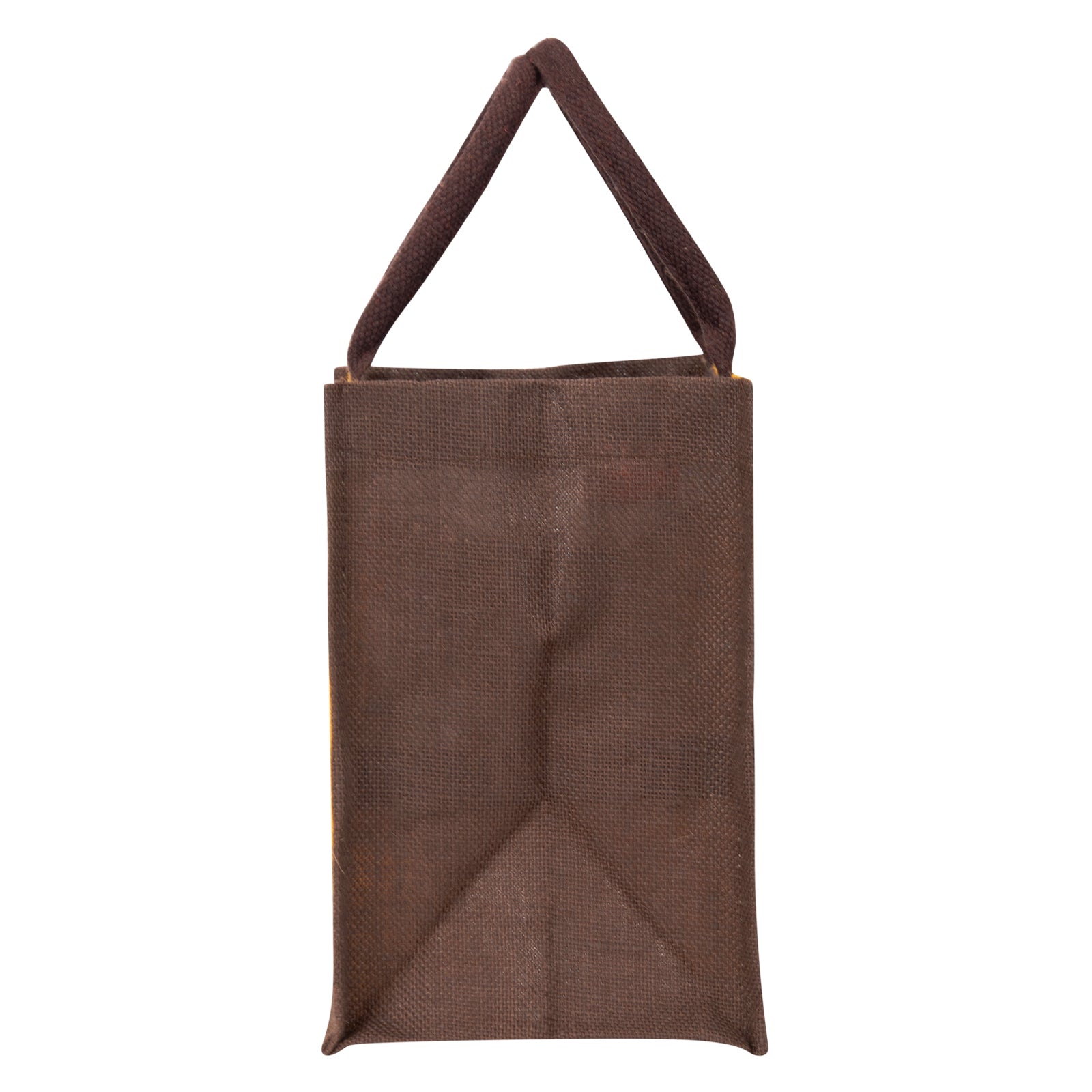 Jute Cottage Ambari Elephant Print Zipper Lunch Bag 100% Genuine Stylish Jute Bag