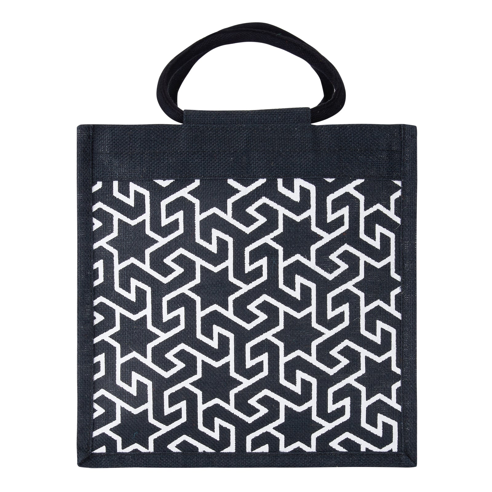 Jute Cottage Geometric Motif Print Lunch Zipper