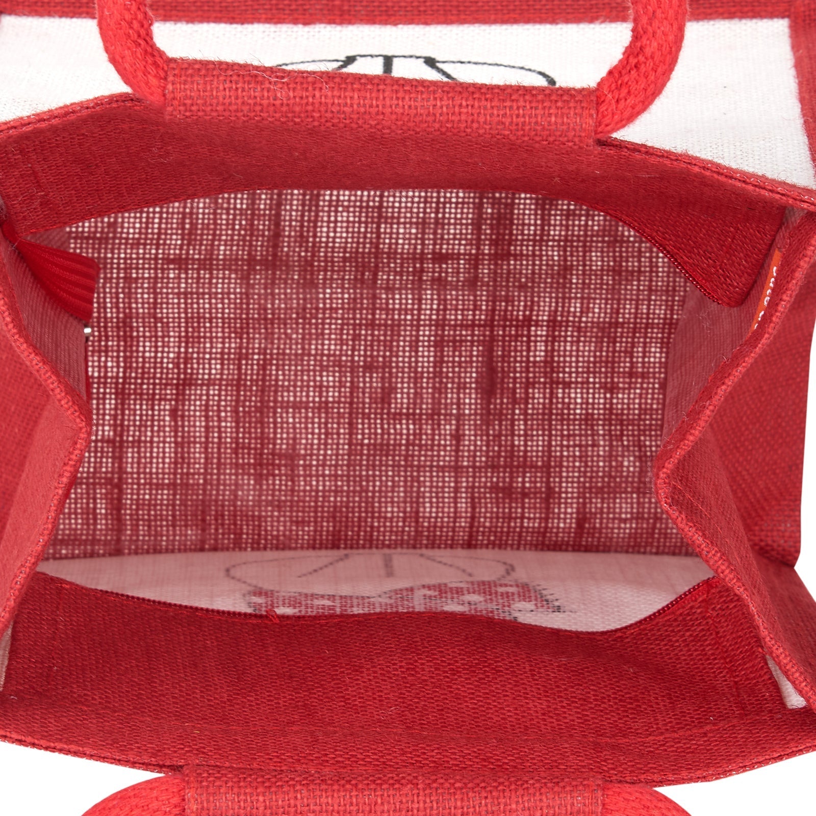 Jute Cottage Cat Print Zipper Lunch Bag