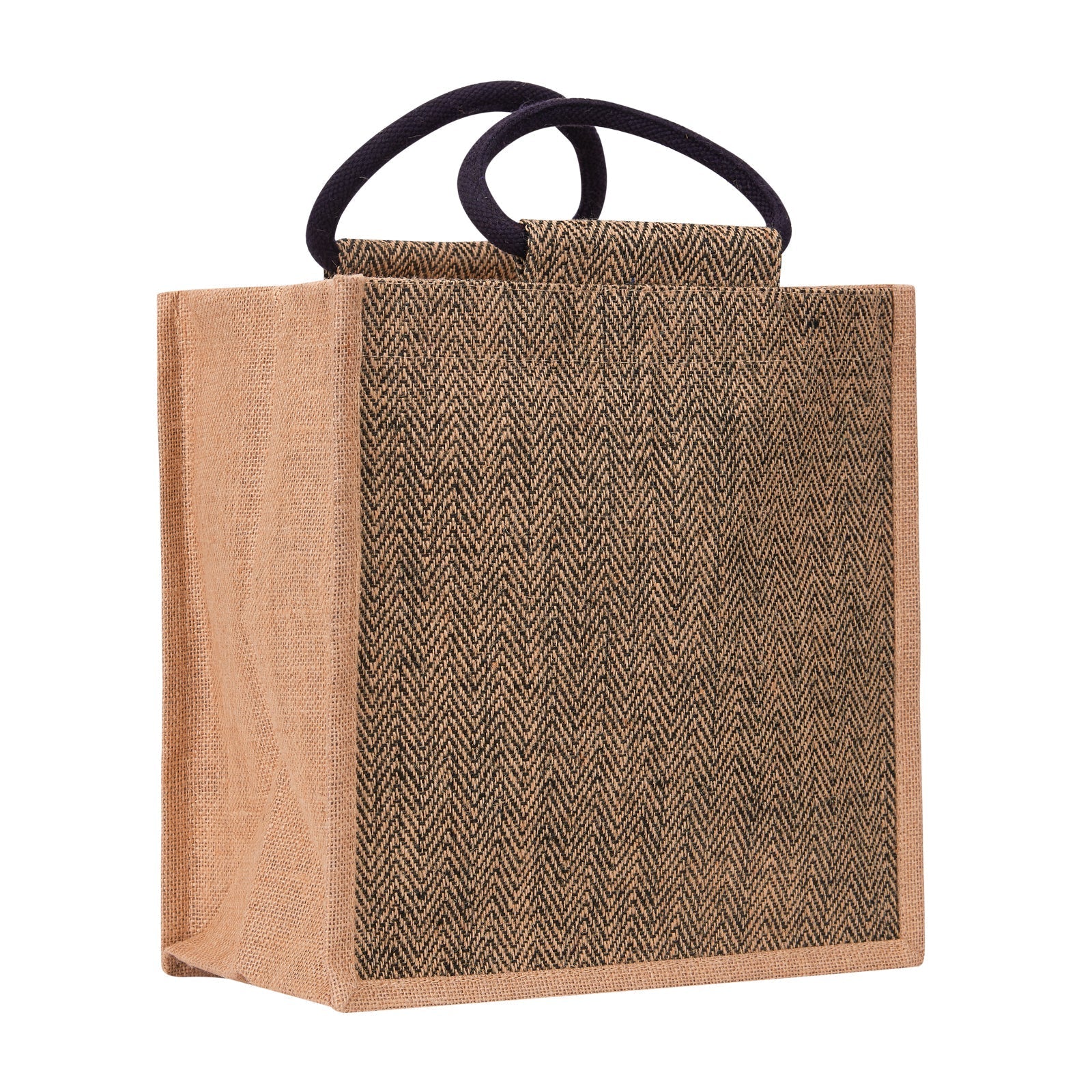 Jute Cottage Herringbone Jute Lunch Zipper