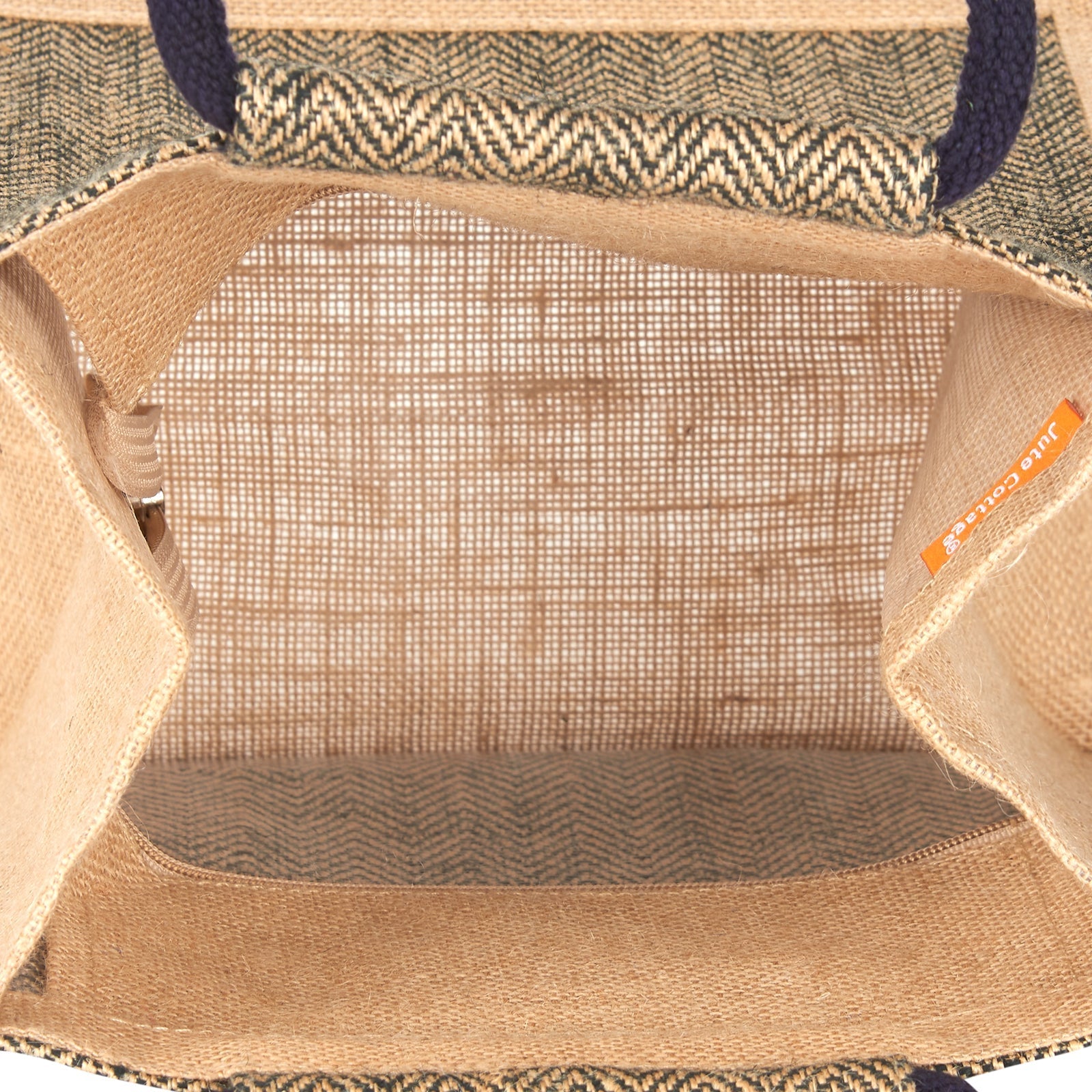 Jute Cottage Herringbone Jute Lunch Zipper