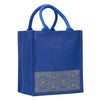 Jute Cottage Lace Zipper Lunch Bag 100% Genuine Jute