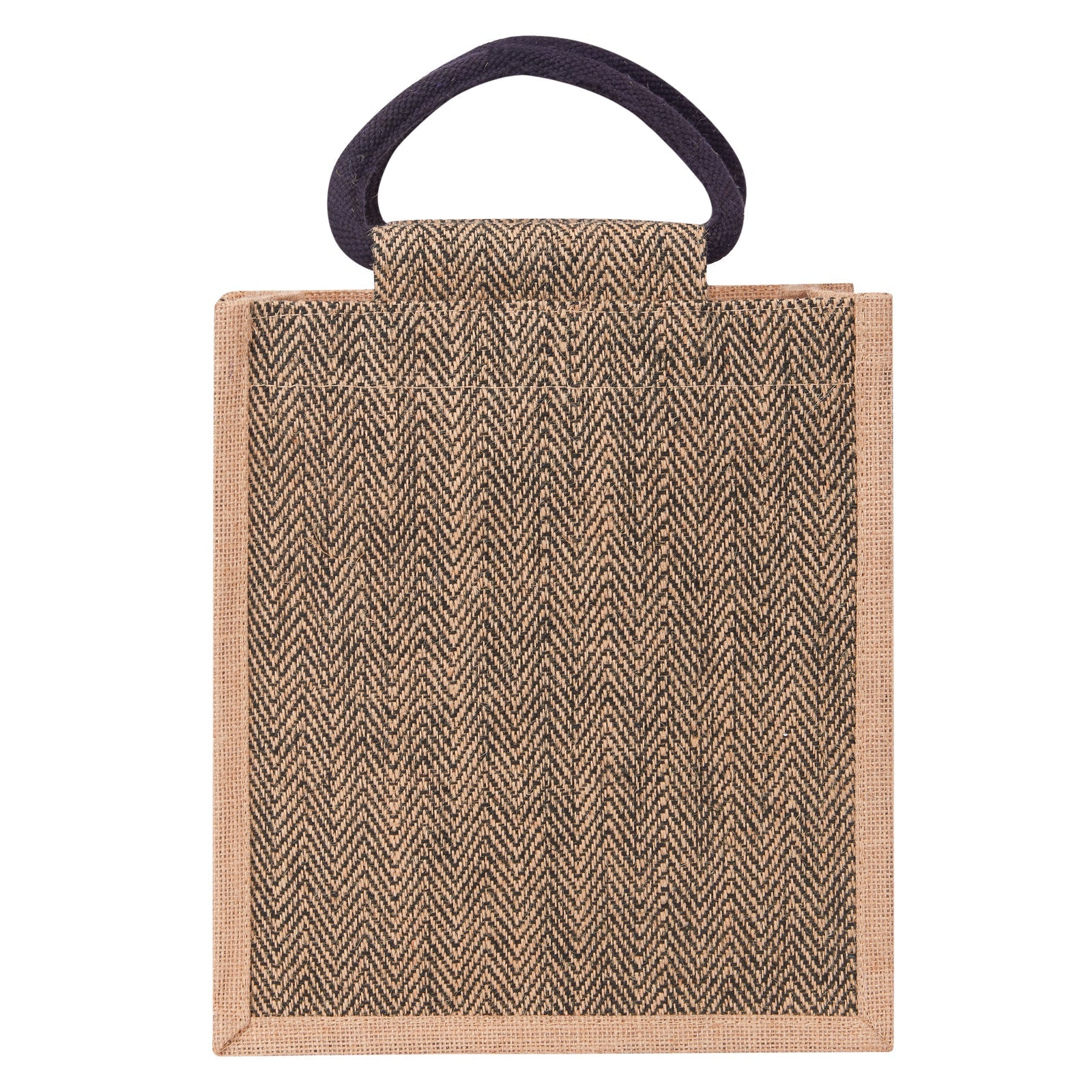 Jute Cottage Herringbone Jute Lunch Zipper