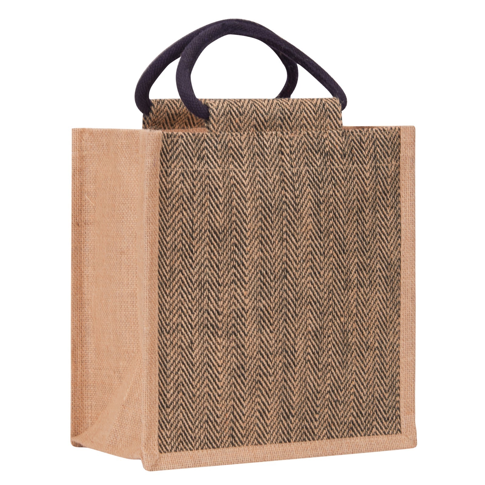 Jute Cottage Herringbone Jute Lunch Zipper