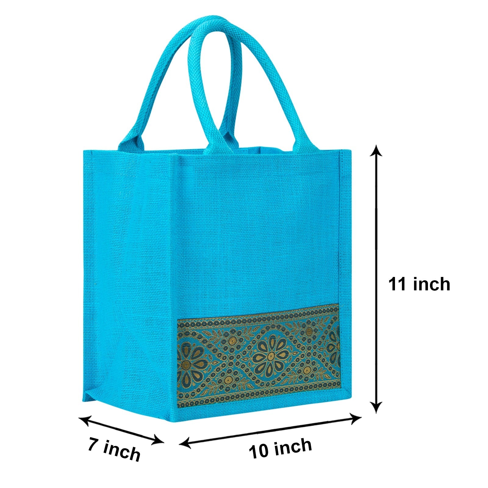 Jute Cottage Lace Zipper Lunch Bag