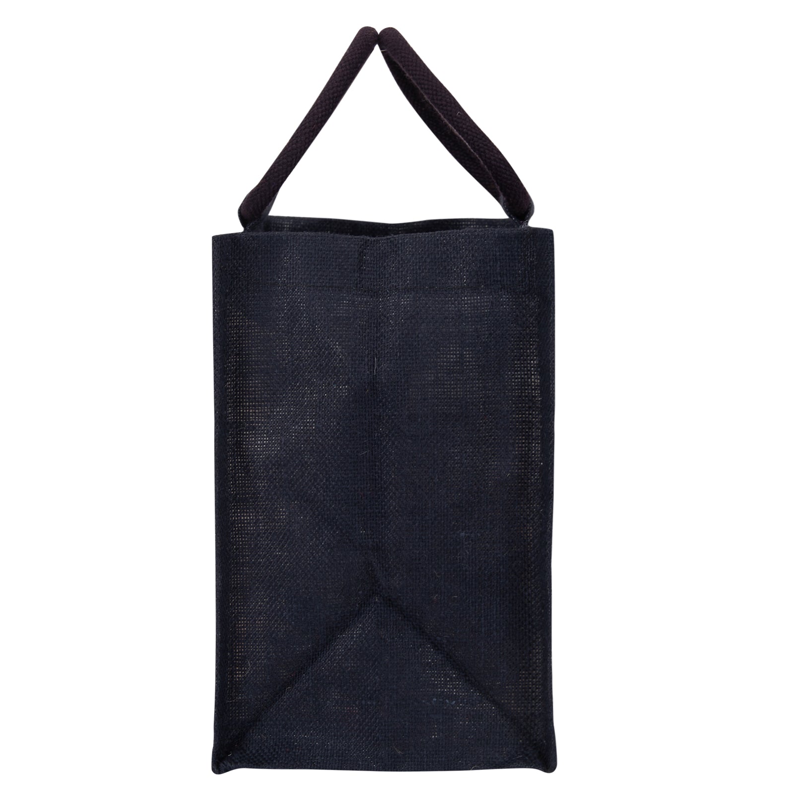 Jute Cottage Cat Print Zipper Lunch Bag 100% Genuine Jute