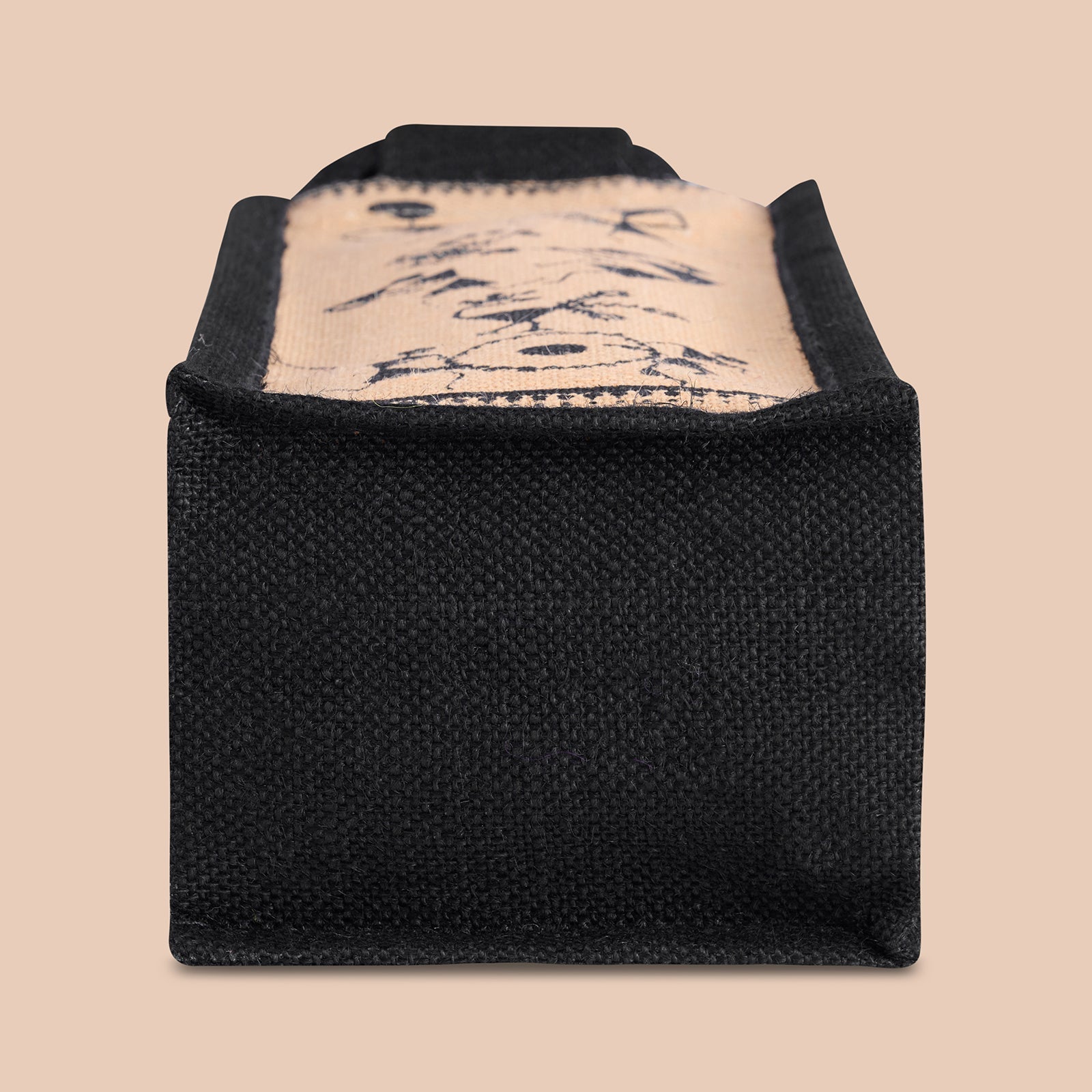Jute Cottage Bottle Bag Warli Print