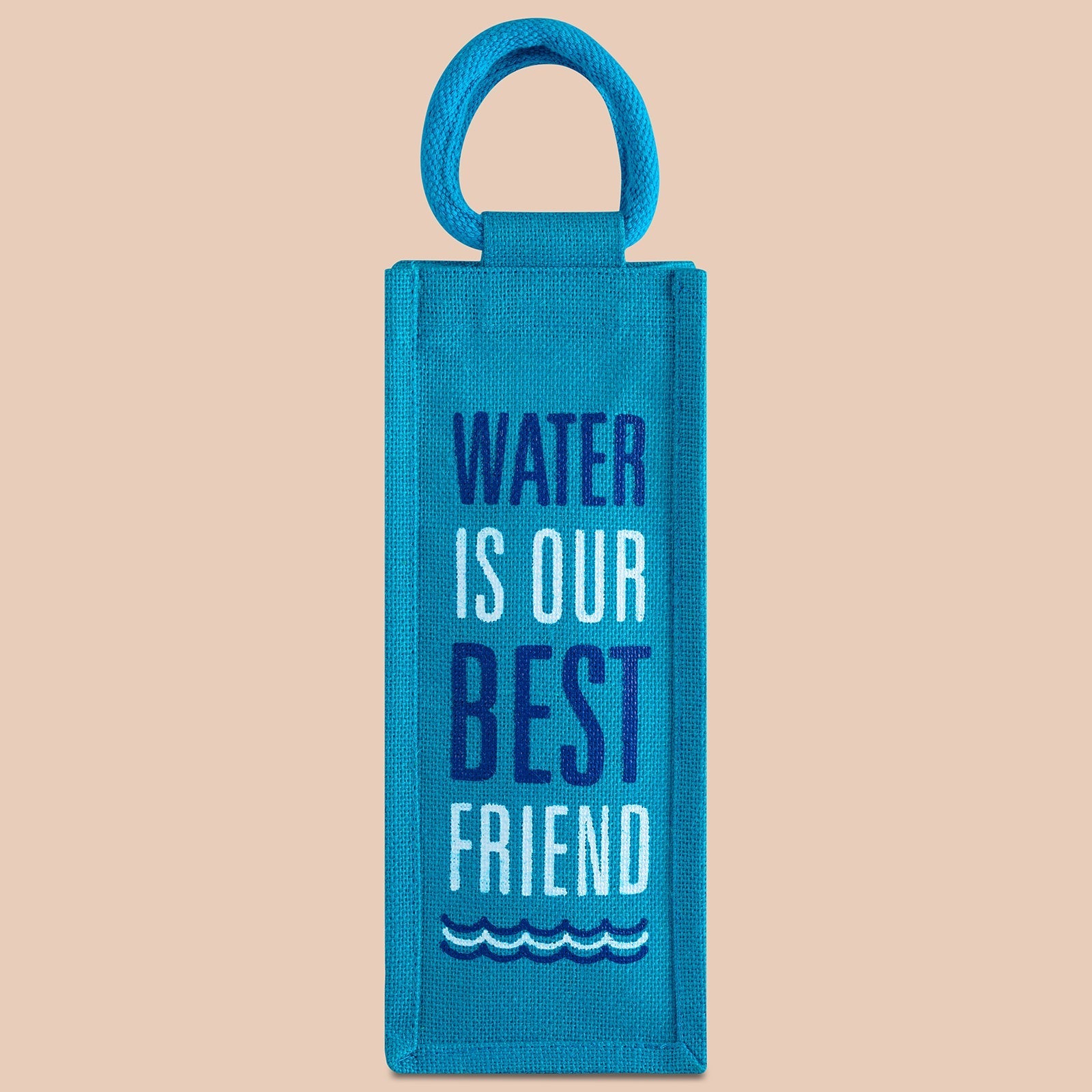 Jute Cottage Water Bottle Bag