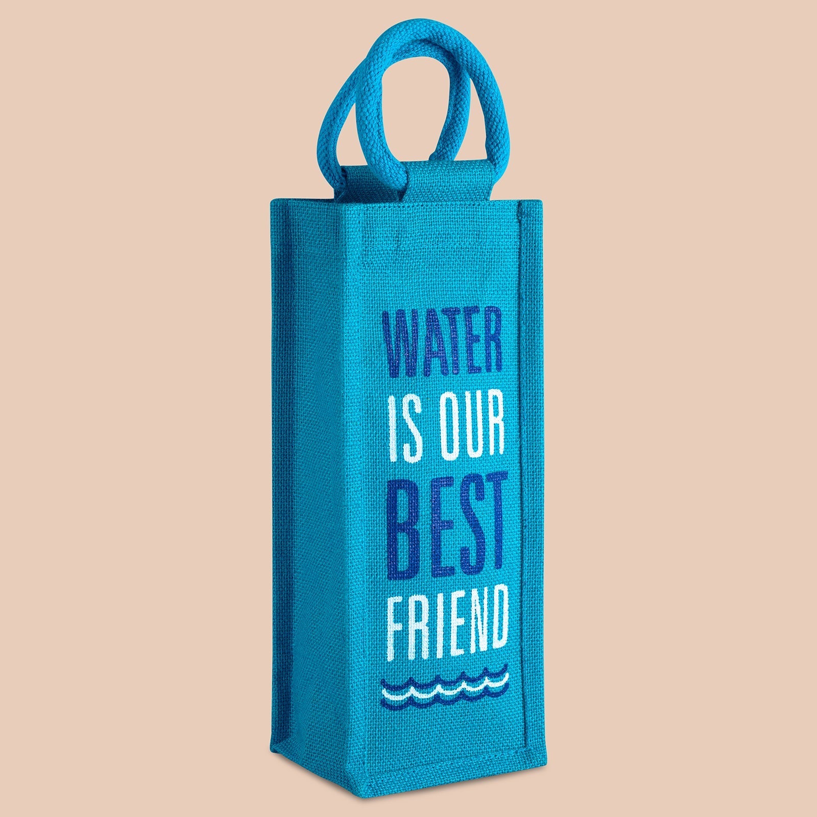 Jute Cottage Water Bottle Bag