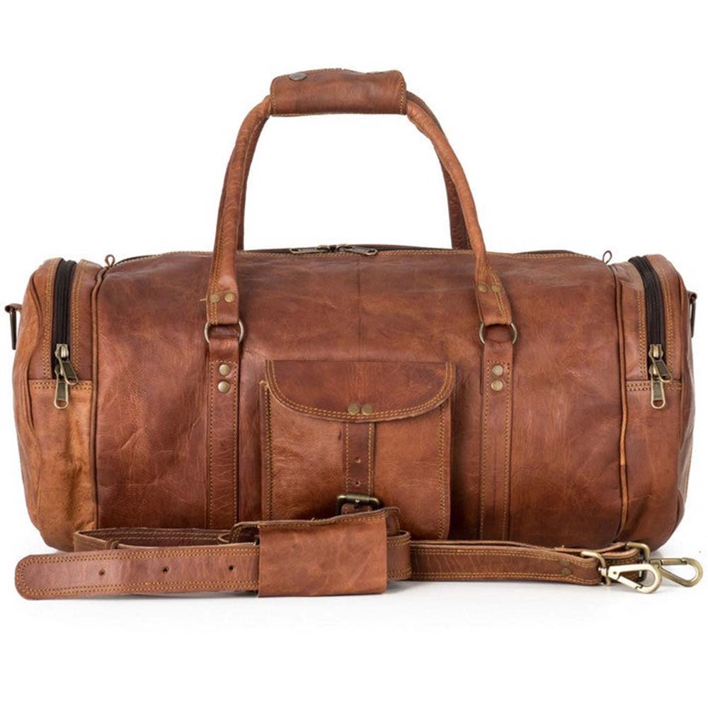 CraftShades 22 Inch leather duffle bag