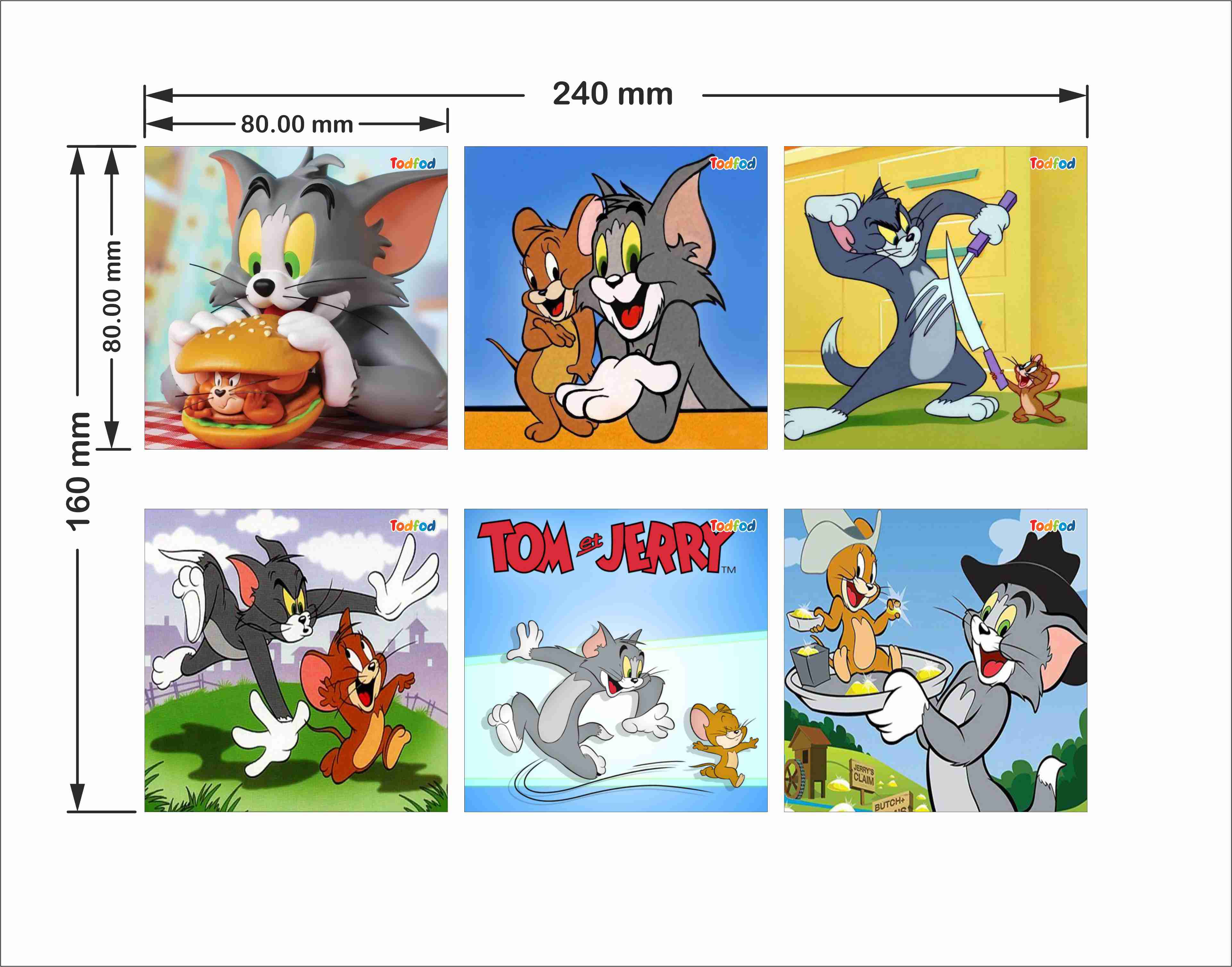 Wooden Jigsaw Puzzles - Tom & Jerry Anime Cartoon Characters