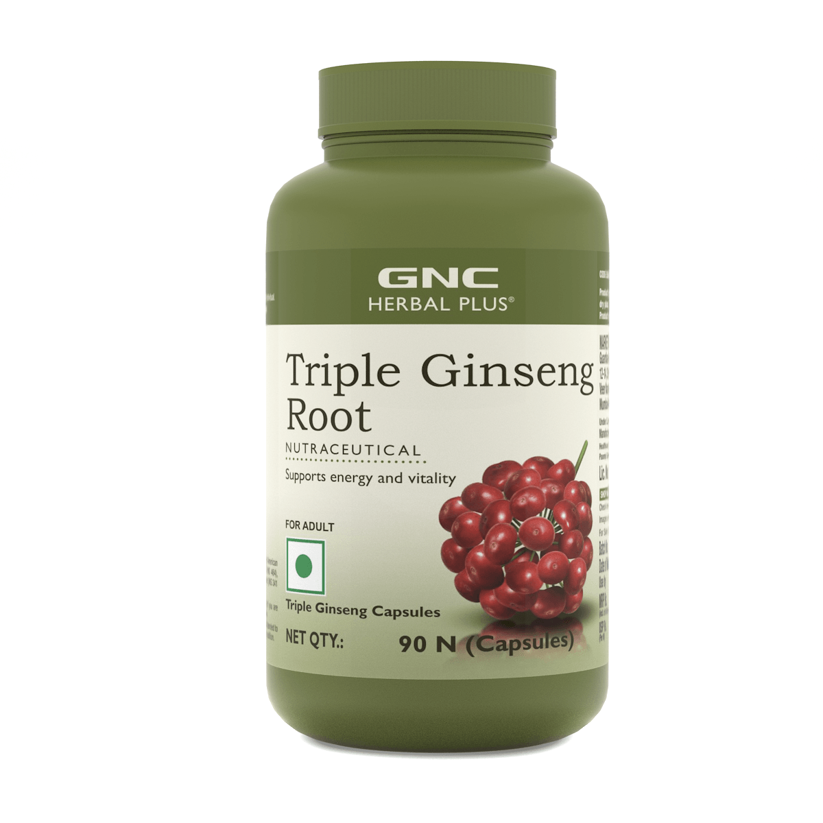 GNC Herbal Plus Triple Ginseng Root Boosts Sexual Energy & Vitality