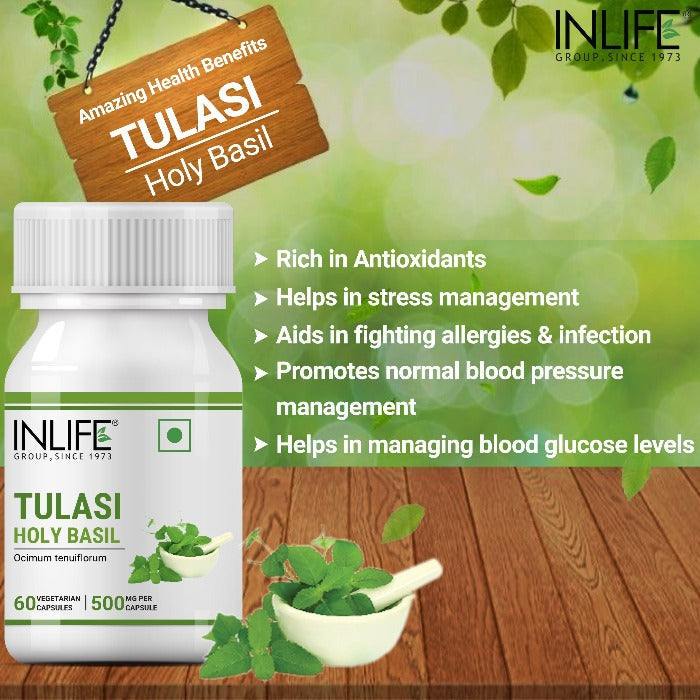 INLIFE Tulsi Holy Basil - 60 tabs