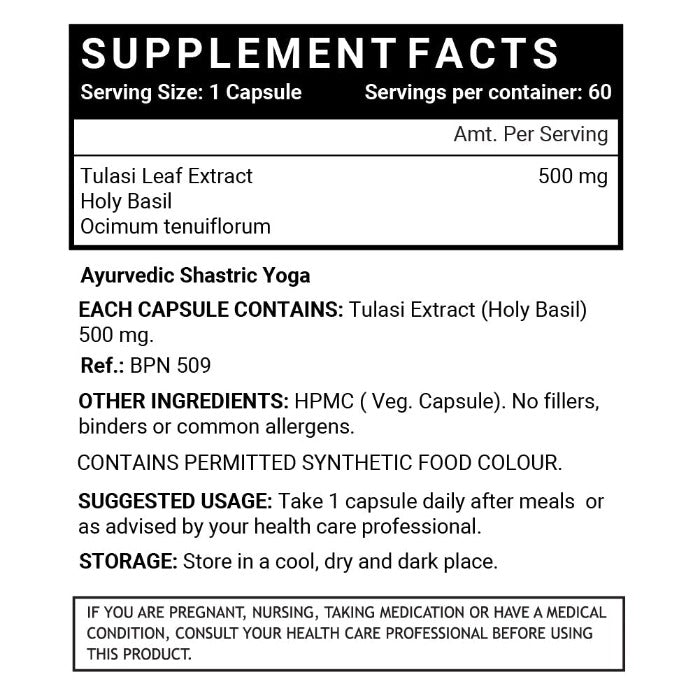 INLIFE Tulsi Holy Basil - 60 tabs