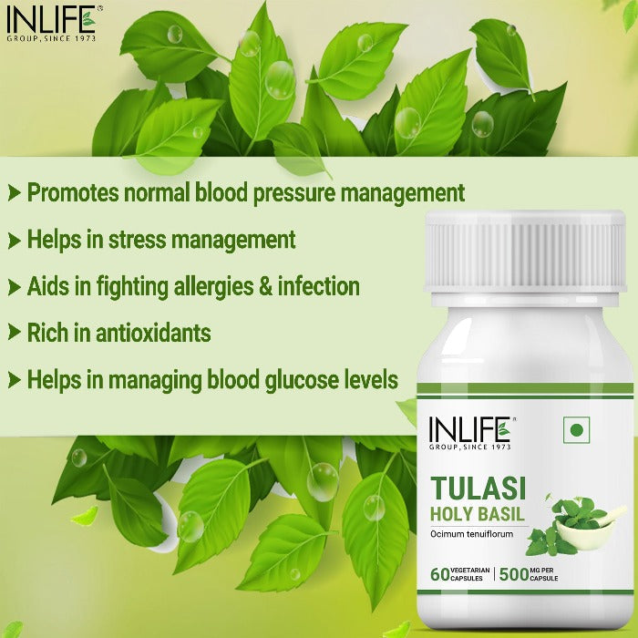 INLIFE Tulsi Holy Basil - 60 tabs