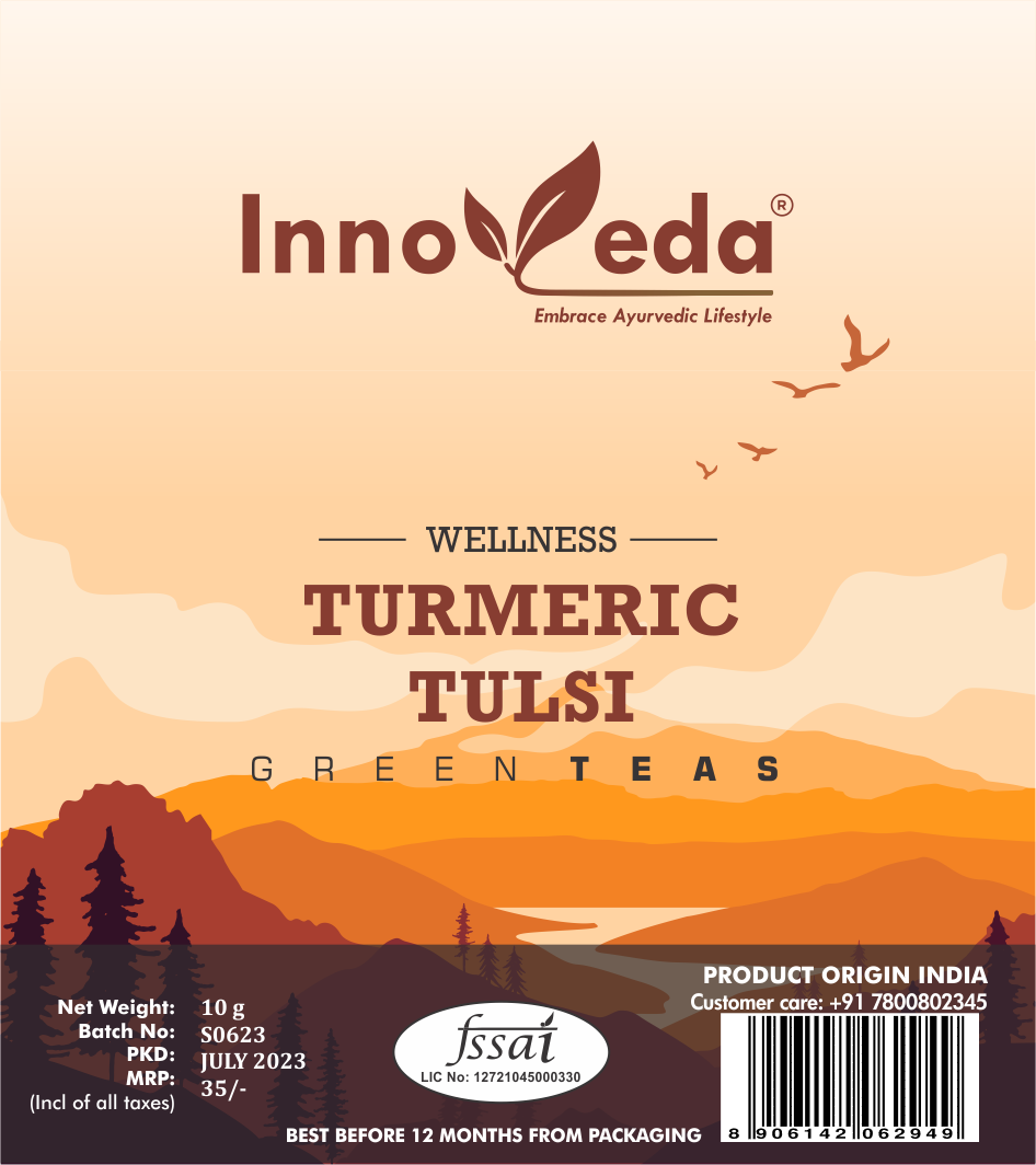 Innoveda Turmeric Tulsi Green Tea - 100 gms