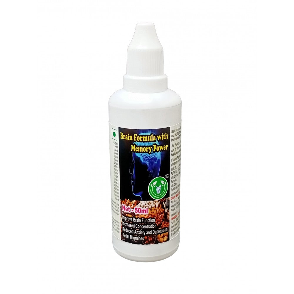 Universal Herbal & Concentrates Brain Formula With Memory Power Drops - 50 ml
