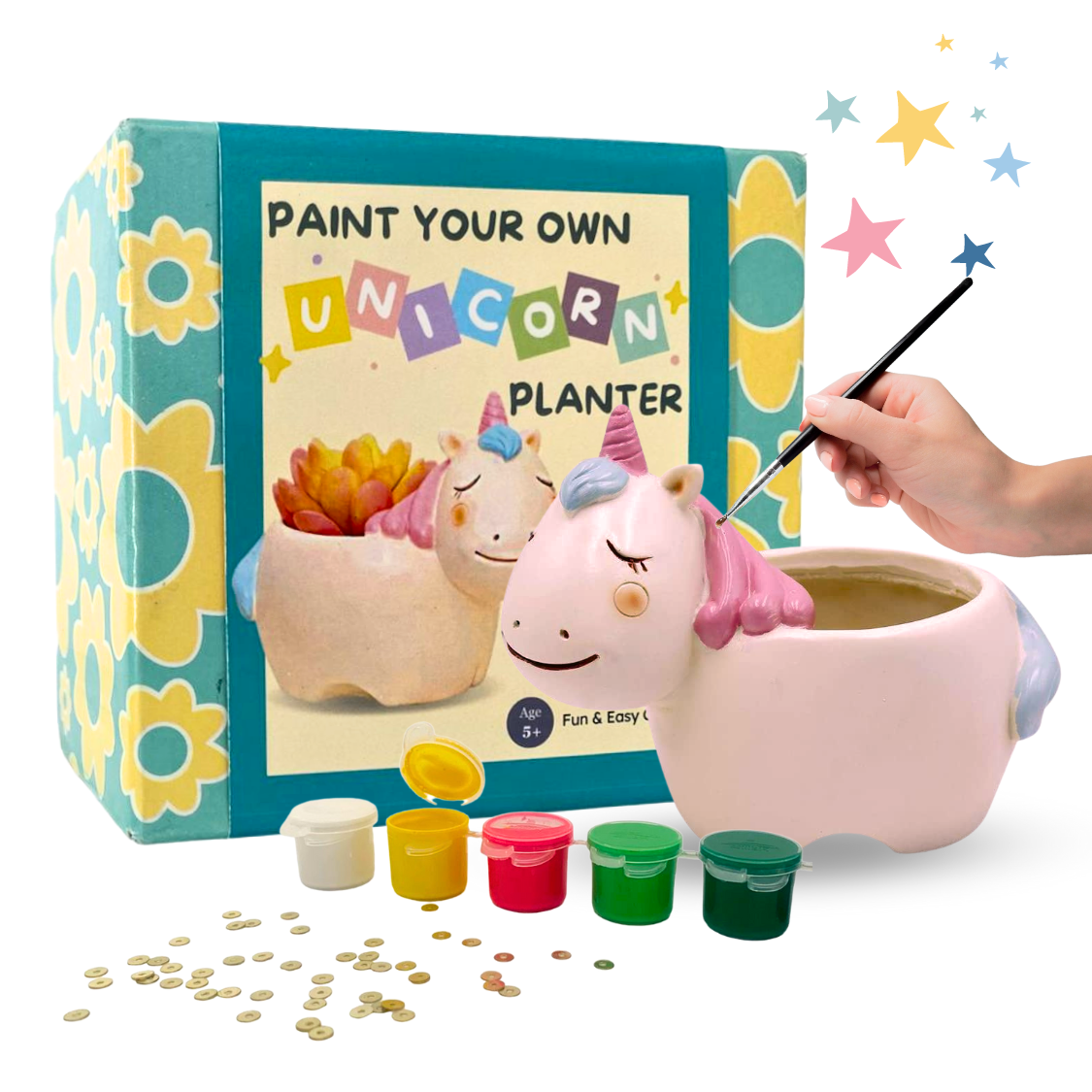 Paint Your Own Planter-Unicorn