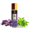 Buddha Natural Headache Relief Amethyst Crystal Stone Infused Essential Oils Roll-On - 100% Ayush Certified - Helps with Headaches and Discomfort - Original Authentic Amethyst