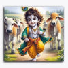 Paint Waint Bal Krishna Playing with Cows Janmashtami