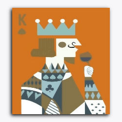 Paint Waint Modern Poker King - Raja Rani Collection