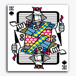 Paint Waint Playing Cards Modern King - Raja Rani Collection