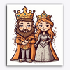 Paint Waint Cute King and Queen - Raja Rani Collection