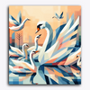 Paint Waint Swans Abstract