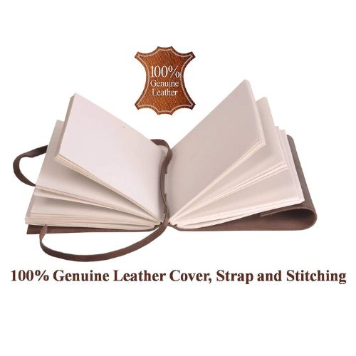 CraftShades – Leather Diary – Princess with Heart Embossed Diary Vintage Artist Sketchbook, Scrapbook, Drawing & Writing Diary with Leather Bound Plain Paper 5 X 7 inch (Dark Princess)