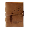 Craftshades – Leather Diary Embossed With Leaf of Tree & Quote Antique Handmade Leather Bound Diary Cum Notepad | 5×7 Inch