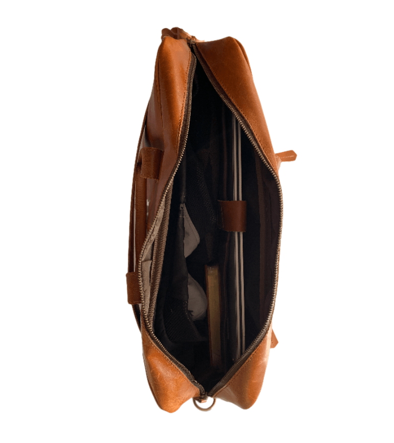Craftshades Leather Tan Color Laptop Bag