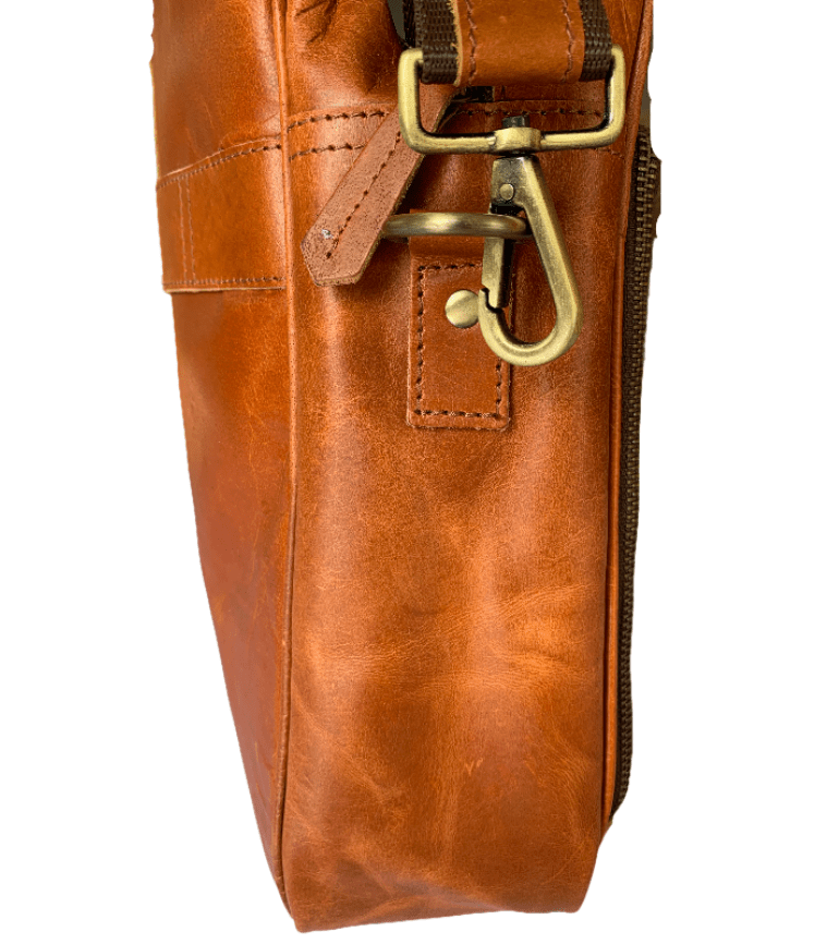 Craftshades Leather Tan Color Laptop Bag